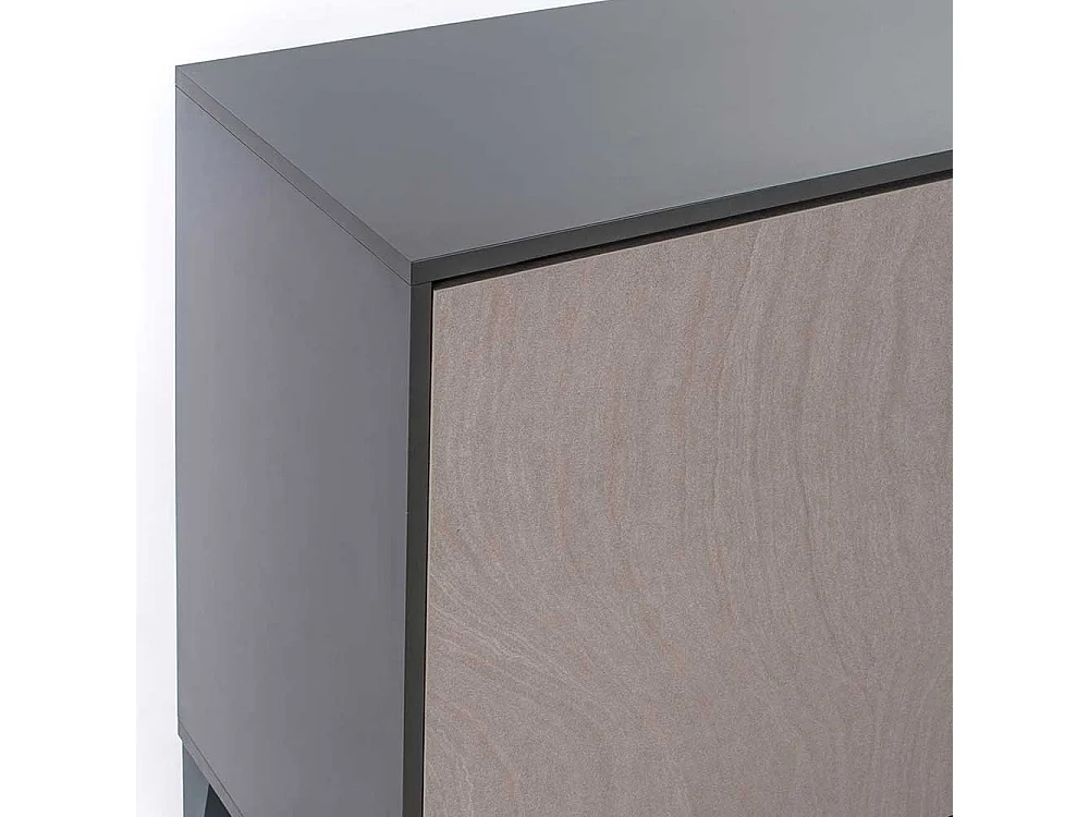 Esszimmersideboard in Hellgrau und Anthrazit 165 cm breit