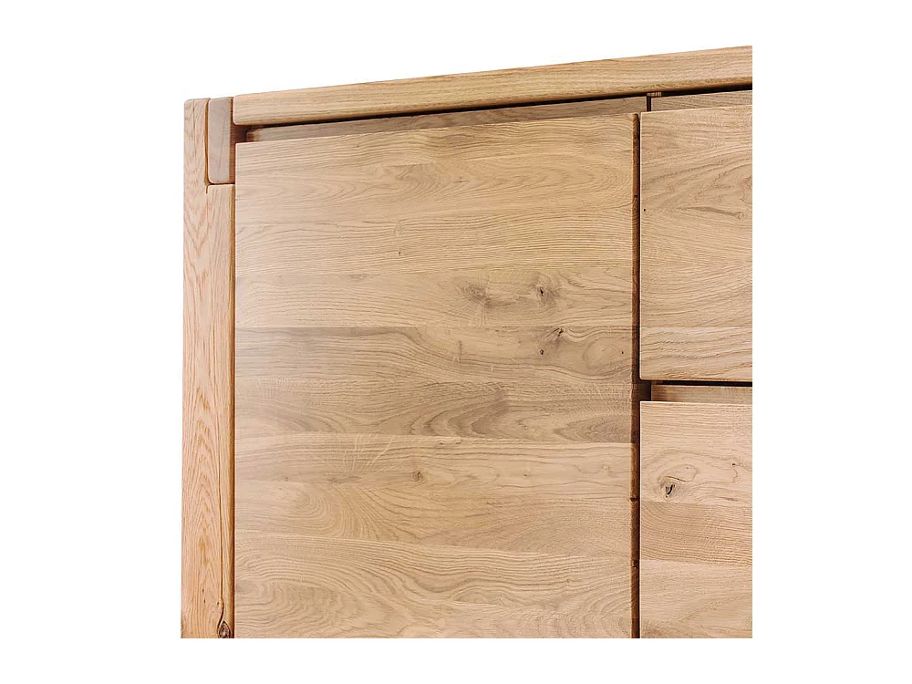 Schlafzimmer Sideboard aus Wildeiche Massivholz Griffmulden