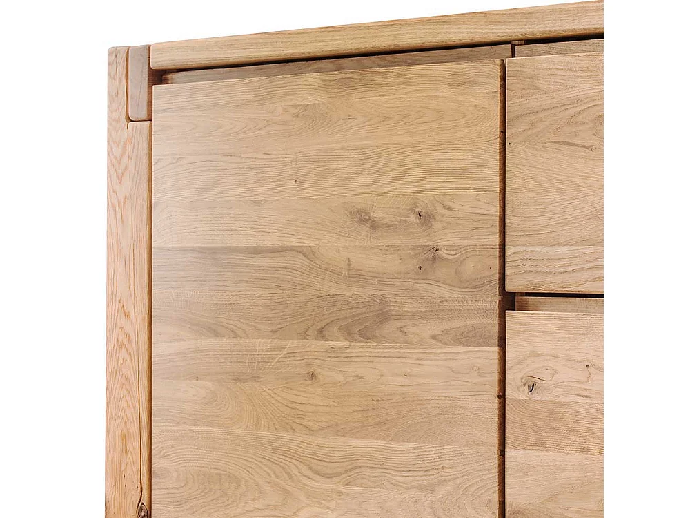 Schlafzimmer Sideboard aus Wildeiche Massivholz Griffmulden