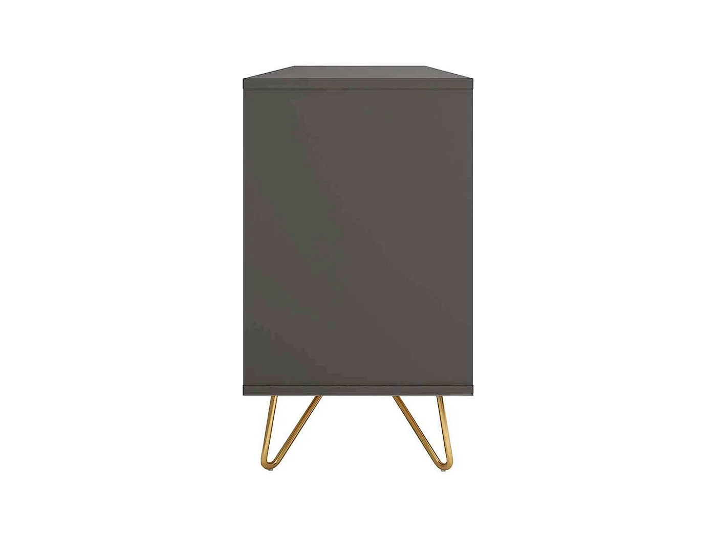 Esszimmersideboard in Grau und Goldfarben 150 cm breit