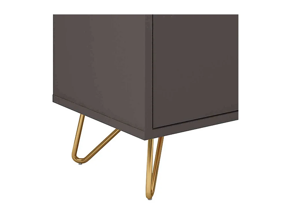 Esszimmersideboard in Grau und Goldfarben 150 cm breit