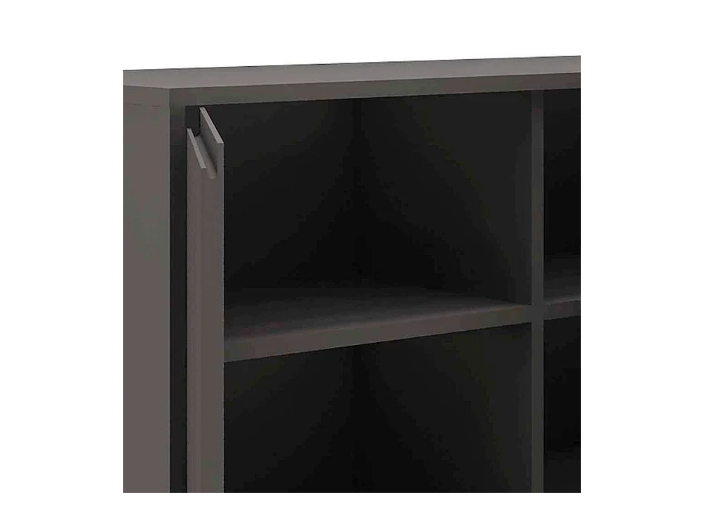 Esszimmersideboard in Grau und Goldfarben 150 cm breit