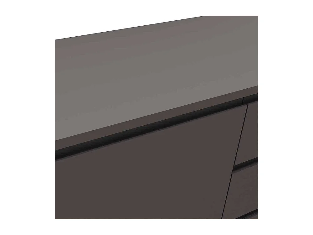 Esszimmersideboard in Grau und Goldfarben 150 cm breit