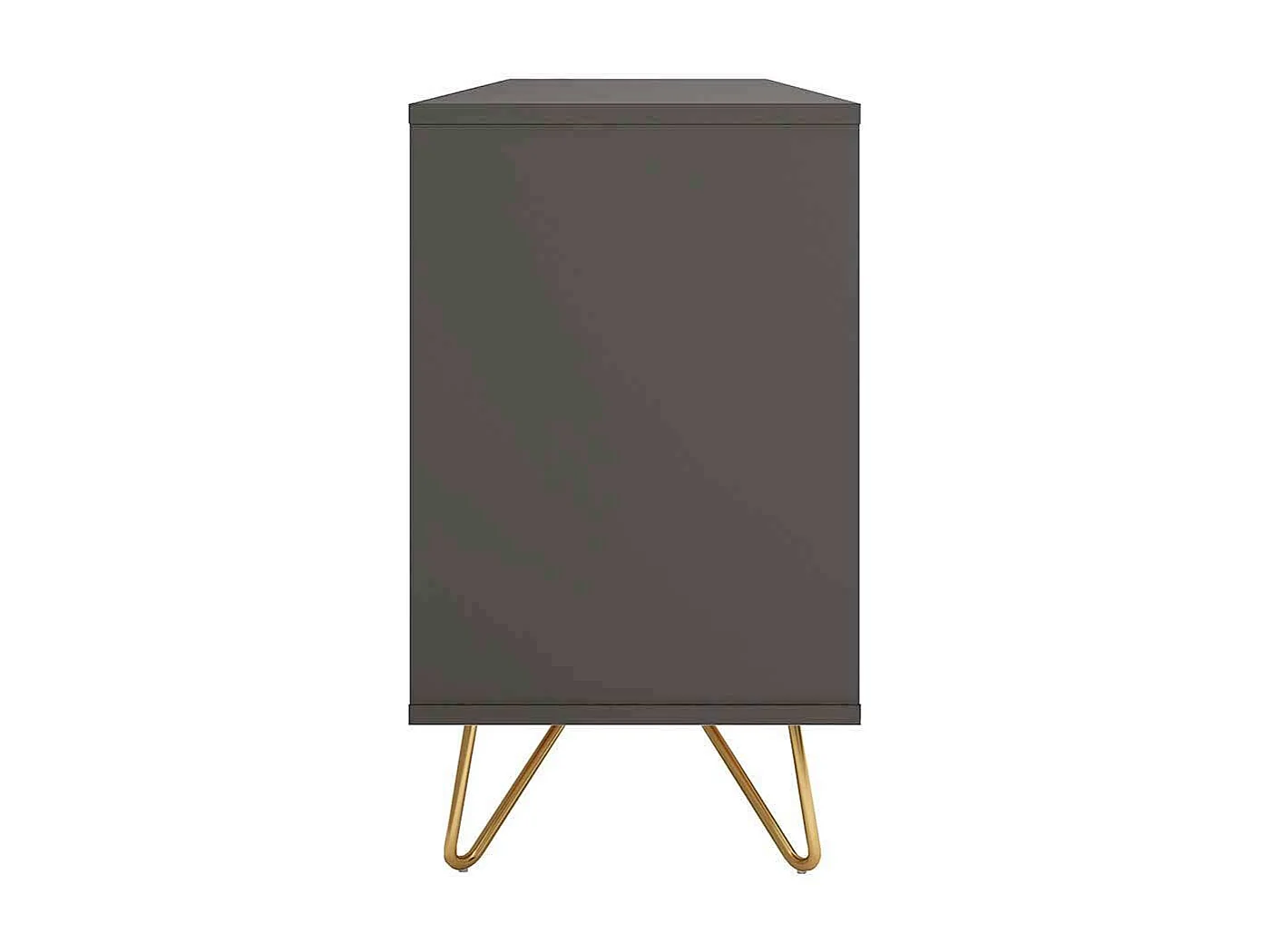 Esszimmersideboard in Grau und Goldfarben 150 cm breit