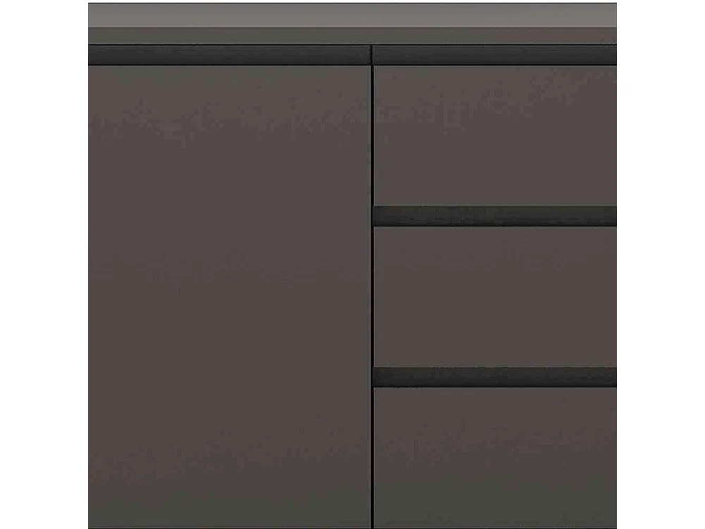 Esszimmersideboard in Grau und Goldfarben 150 cm breit