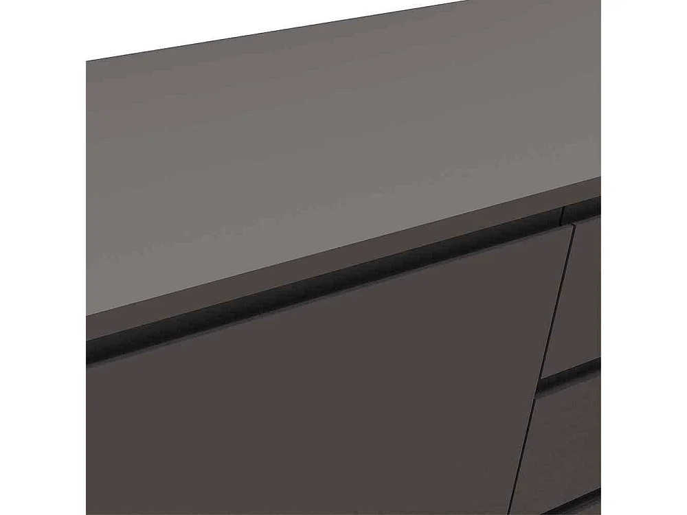 Esszimmersideboard in Grau und Goldfarben 150 cm breit