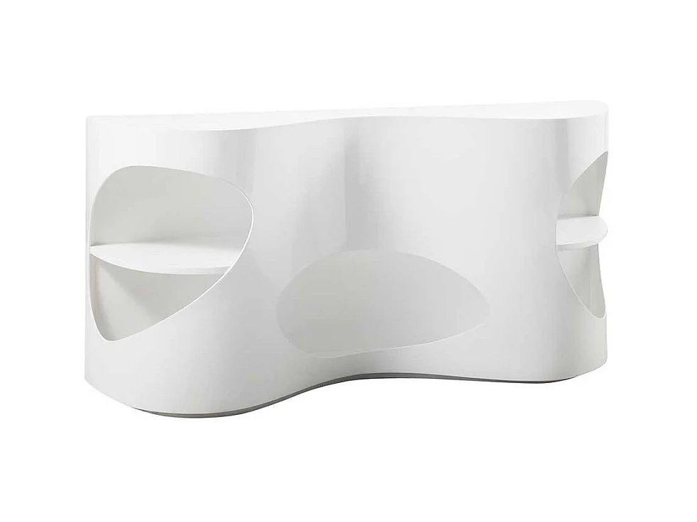 Hochglanz Sideboard in Weiß ausgefallenen Design