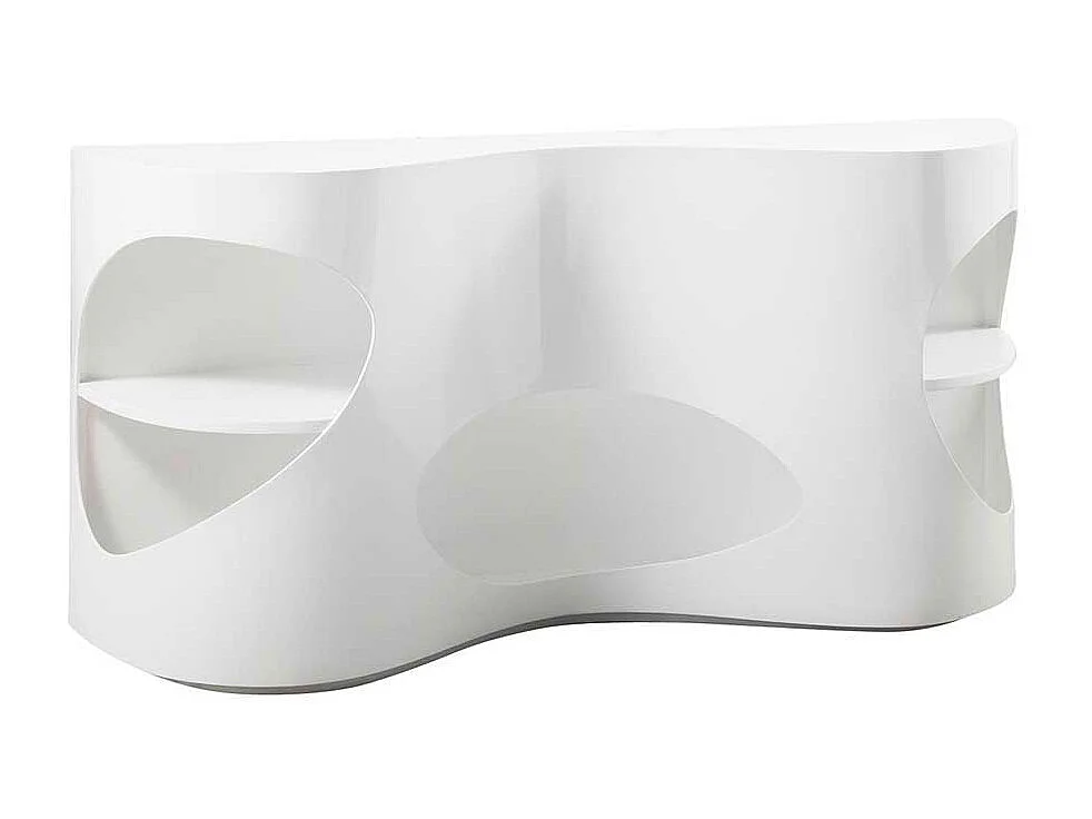 Hochglanz Sideboard in Weiß ausgefallenen Design