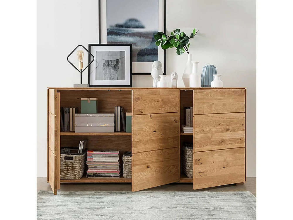 Esszimmersideboard aus Wildeiche Massivholz 172 cm breit