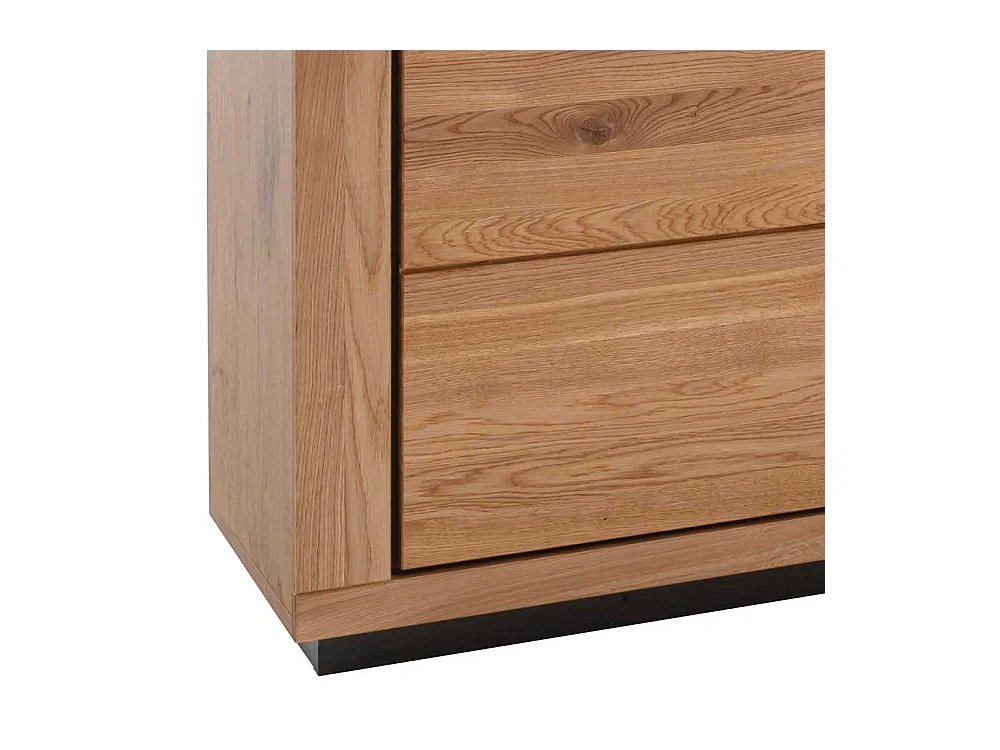 Sidebord in Wildeichefarben drei Schubladen