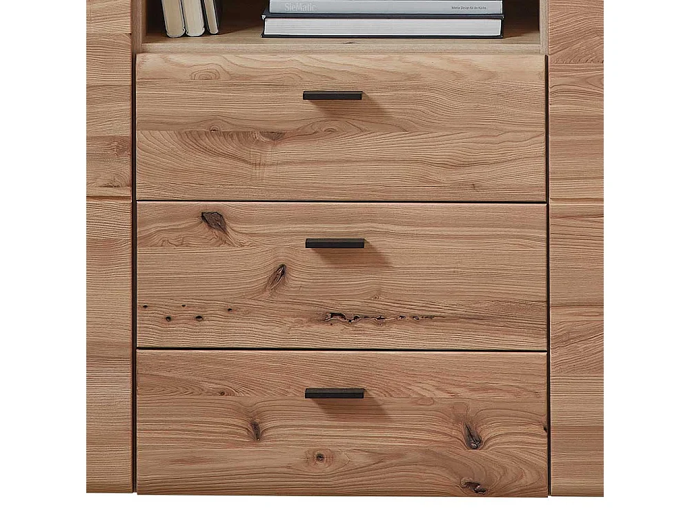 Sidebord teilmassiv in Eschefarben Wildeichefarben