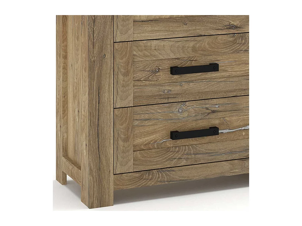 Sidebord Eiche dunkel im Landhausstil 185 cm breit - 96 cm hoch