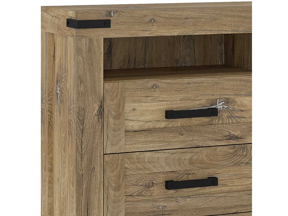 Sidebord Eiche dunkel im Landhausstil 185 cm breit - 96 cm hoch