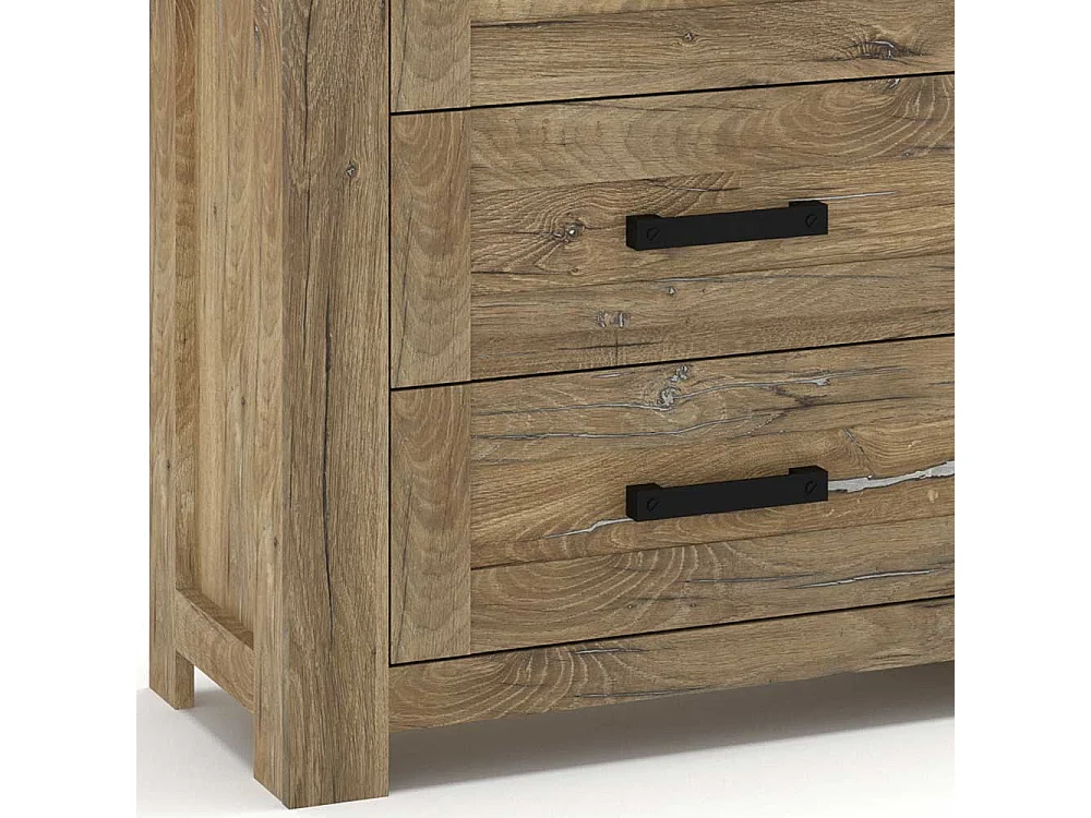 Sidebord Eiche dunkel im Landhausstil 185 cm breit - 96 cm hoch