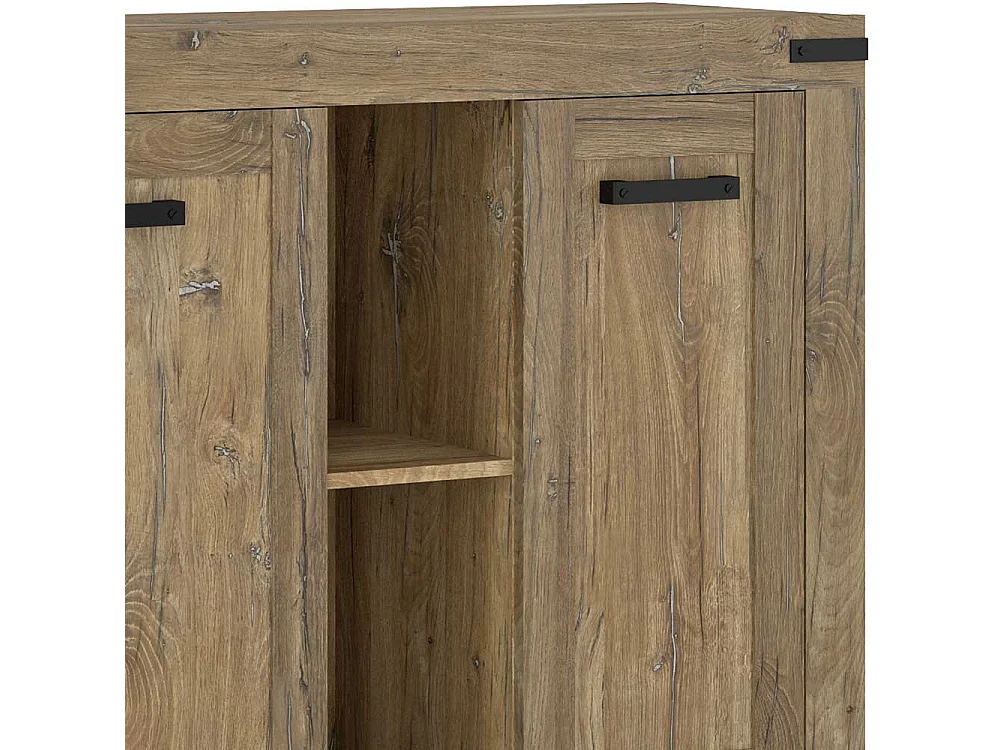 Sidebord Eiche dunkel im Landhausstil 185 cm breit - 96 cm hoch