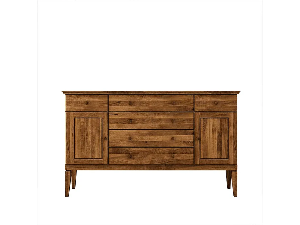 Sideboard aus Wildeiche Massivholz 100 cm hoch