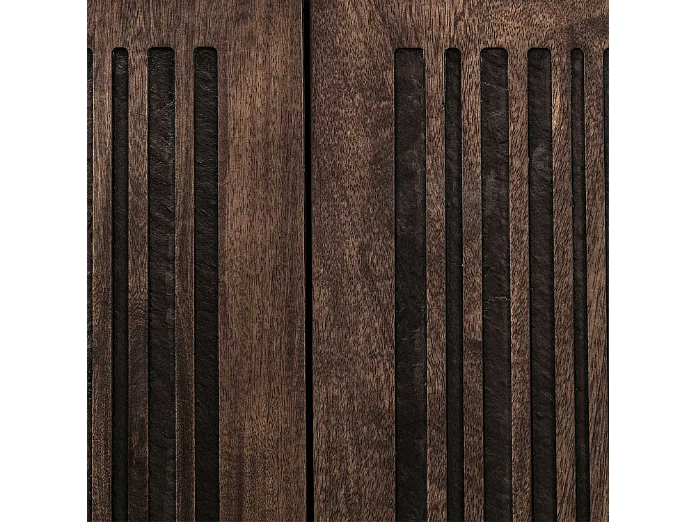 Sideboard aus Mangobaum Massivholz und Metall 160 cm breit