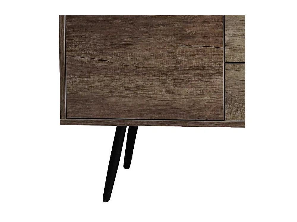 Esszimmersideboard in brauner Holzoptik drei Schubladen