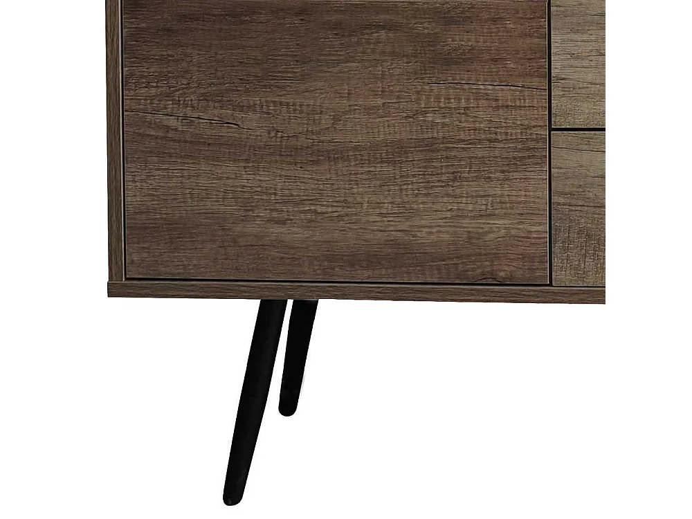 Esszimmersideboard in brauner Holzoptik drei Schubladen