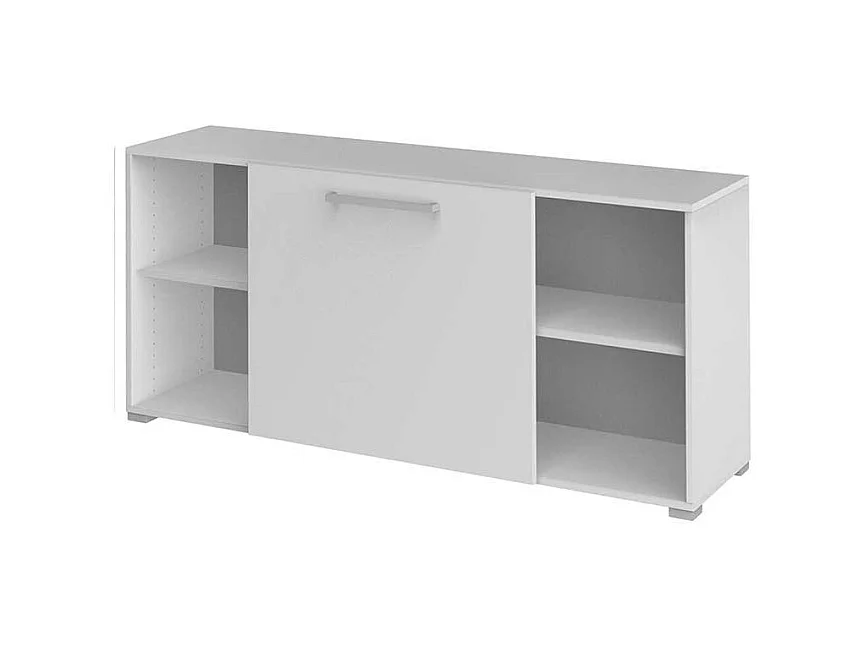 Schiebet�ren Sideboard in Wei� 160 cm