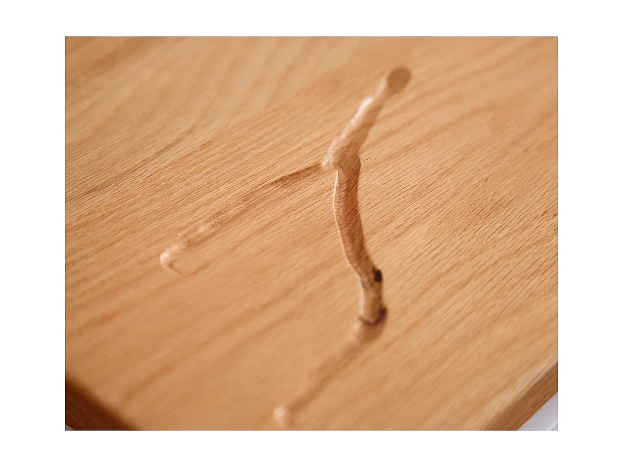 Design Anrichte in Hochglanz Schwarz Asteiche Massivholz