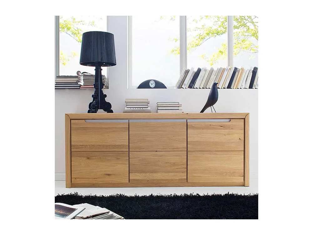 Anrichte aus Wildeiche Massivholz hell geölt