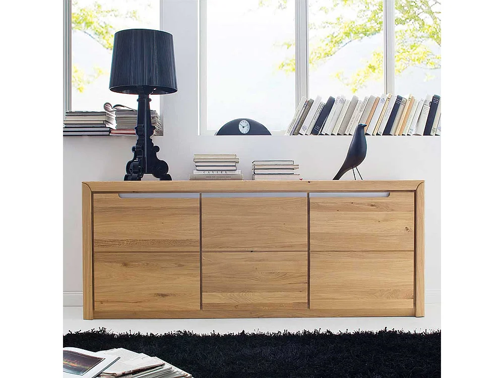 Anrichte aus Wildeiche Massivholz hell geölt