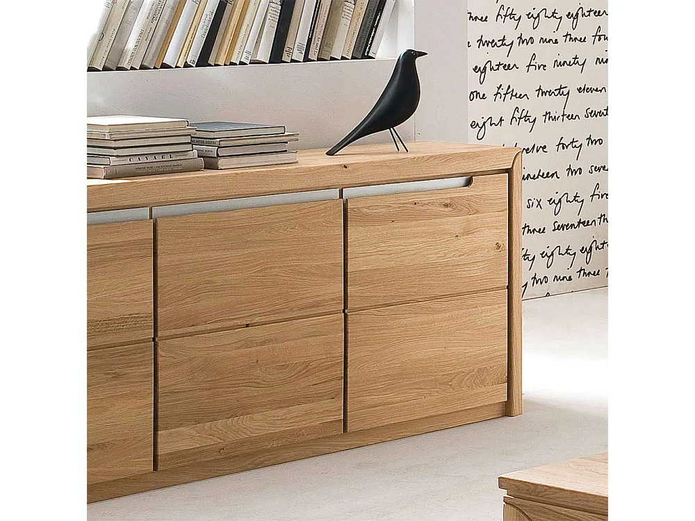 Anrichte aus Wildeiche Massivholz hell geölt