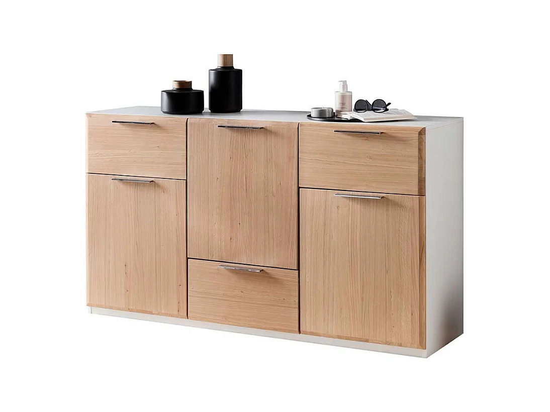 Esszimmer Anrichte modern mit drei Schubladen drei Drehtüren