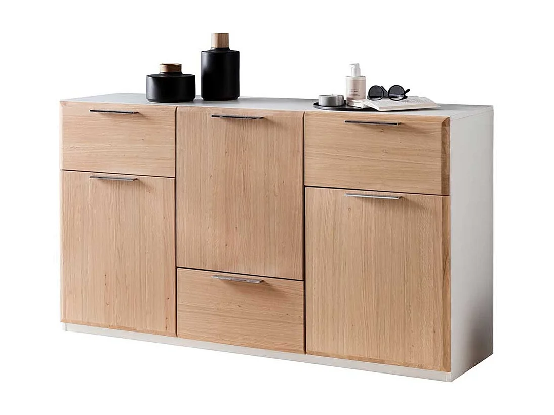 Esszimmer Anrichte modern mit drei Schubladen drei Drehtüren