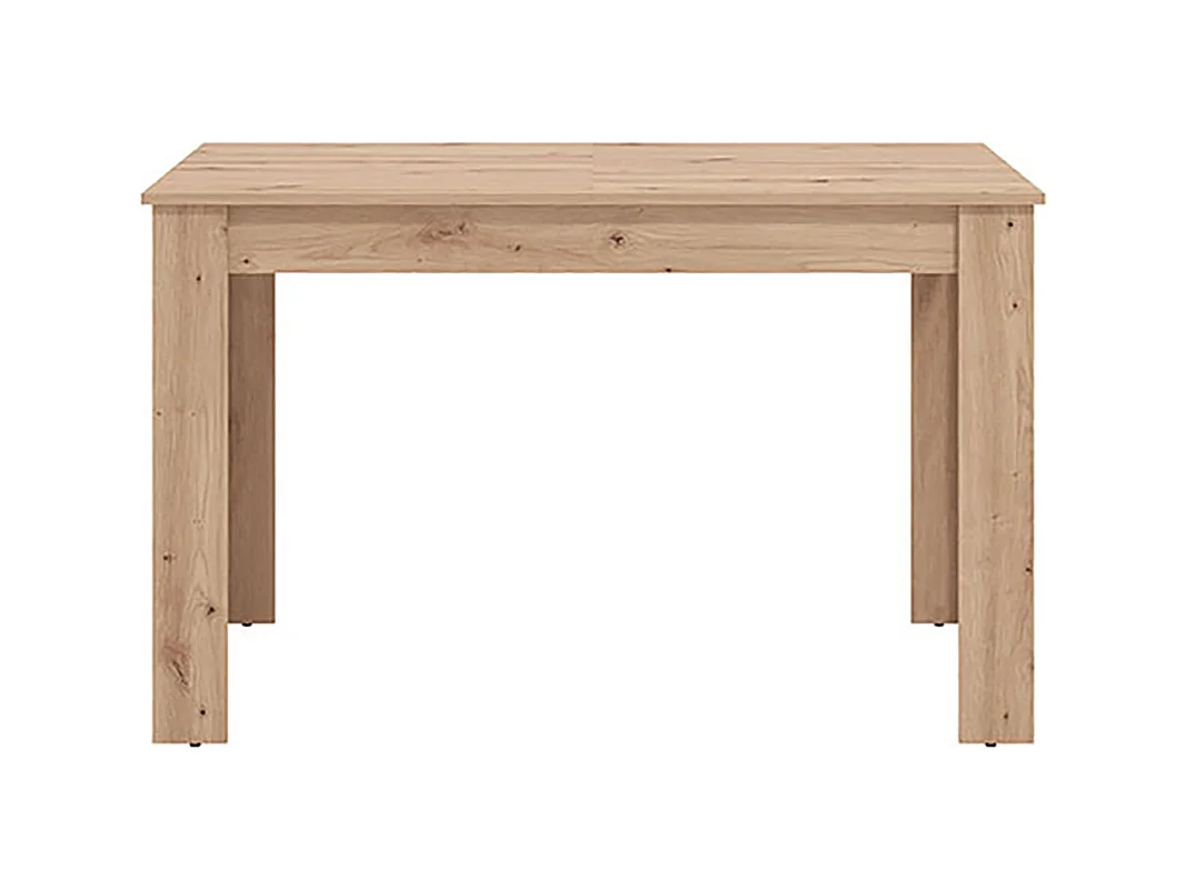 Table à manger couleur chêne artisan - Longueur 120 x profondeur 80 x hauteur 76 cm