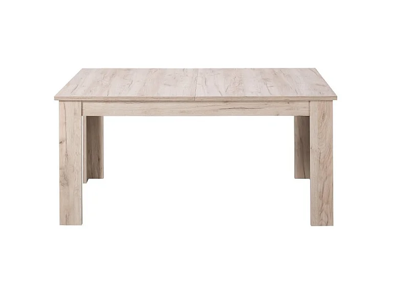 Table à manger couleur chêne gris - Longueur 160,5 x profondeur 90,5 x hauteur 76,5 cm