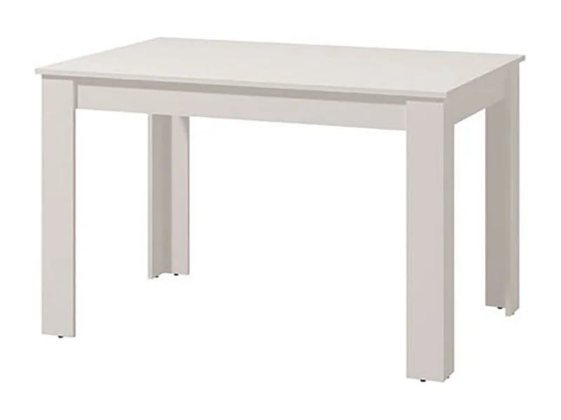 Table à manger couleur blanc - Longueur 120 x profondeur 80 x hauteur 76 cm