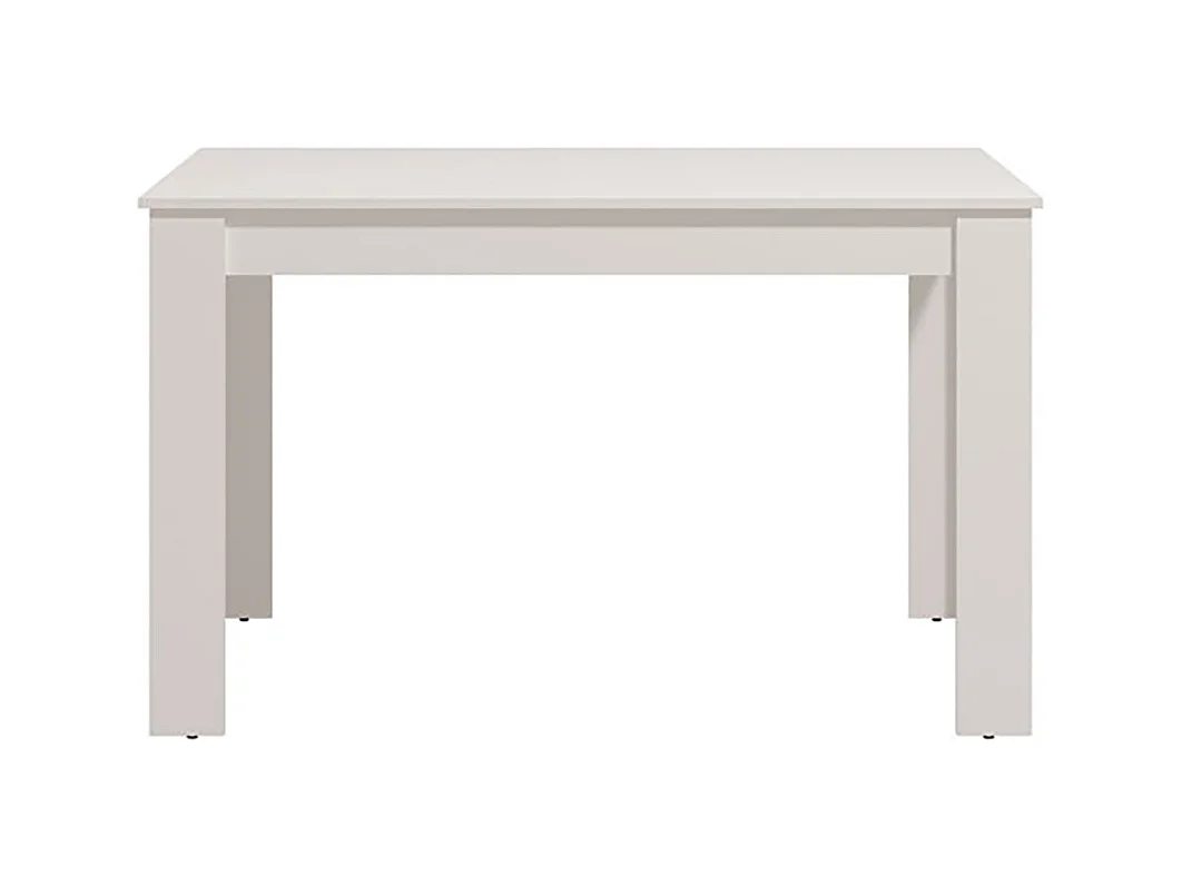 Table à manger couleur blanc - Longueur 120 x profondeur 80 x hauteur 76 cm