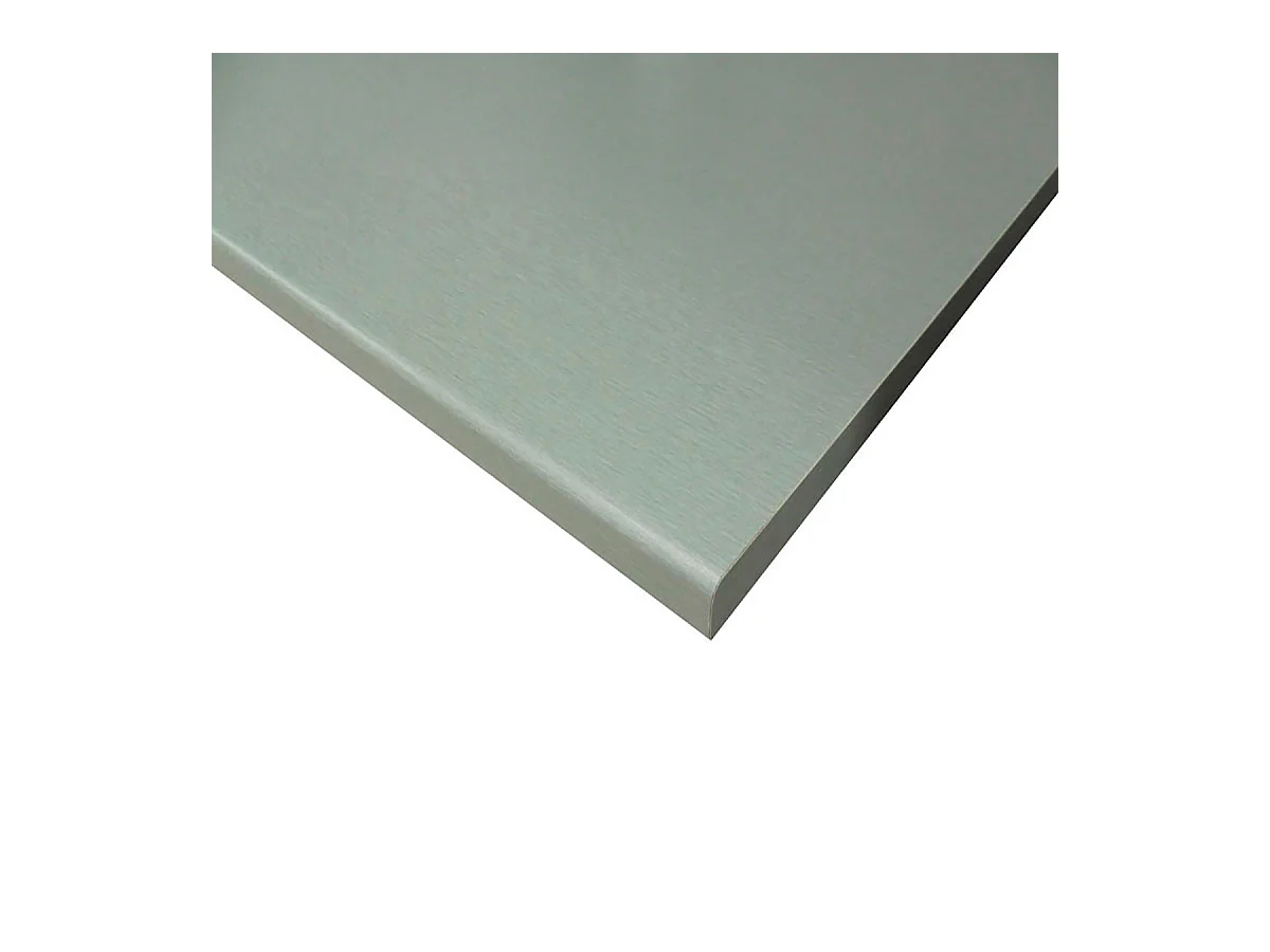 Cuisine 6 éléments couleur chêne/gris avec plan de travail - Longueur 200,5 x Profondeur 51.6/60 x Hauteur 206.5 cm