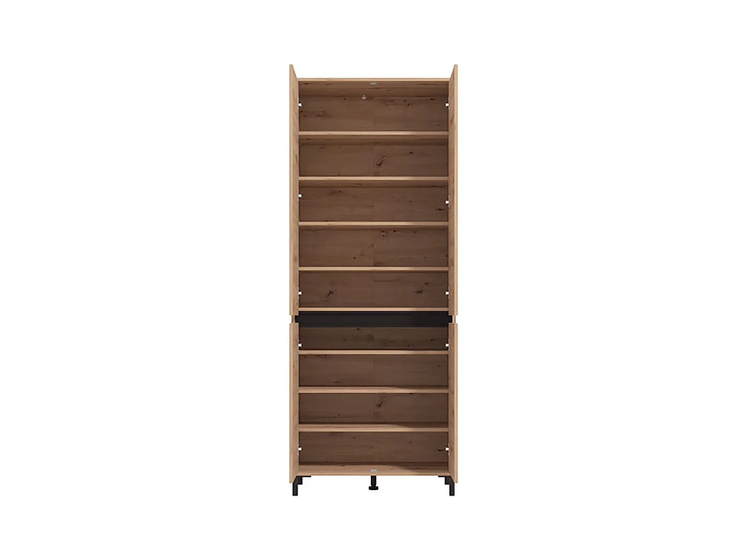 Armoire de rangement multi usage couleur chêne artisan - Longueur 80 x profondeur 40 x hauteur 205.5 cm