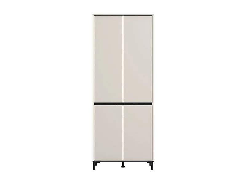 Armoire de rangement multi usage couleur blanc - Longueur 80 x profondeur 40 x hauteur 205.5 cm