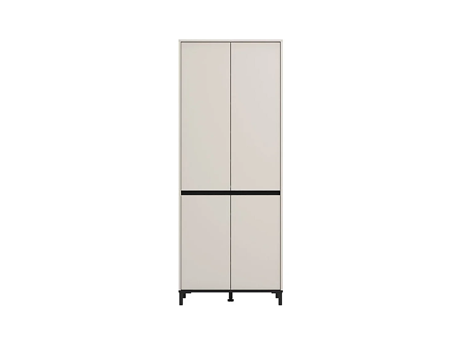 Armoire de rangement multi usage couleur blanc - Longueur 80 x profondeur 40 x hauteur 205.5 cm