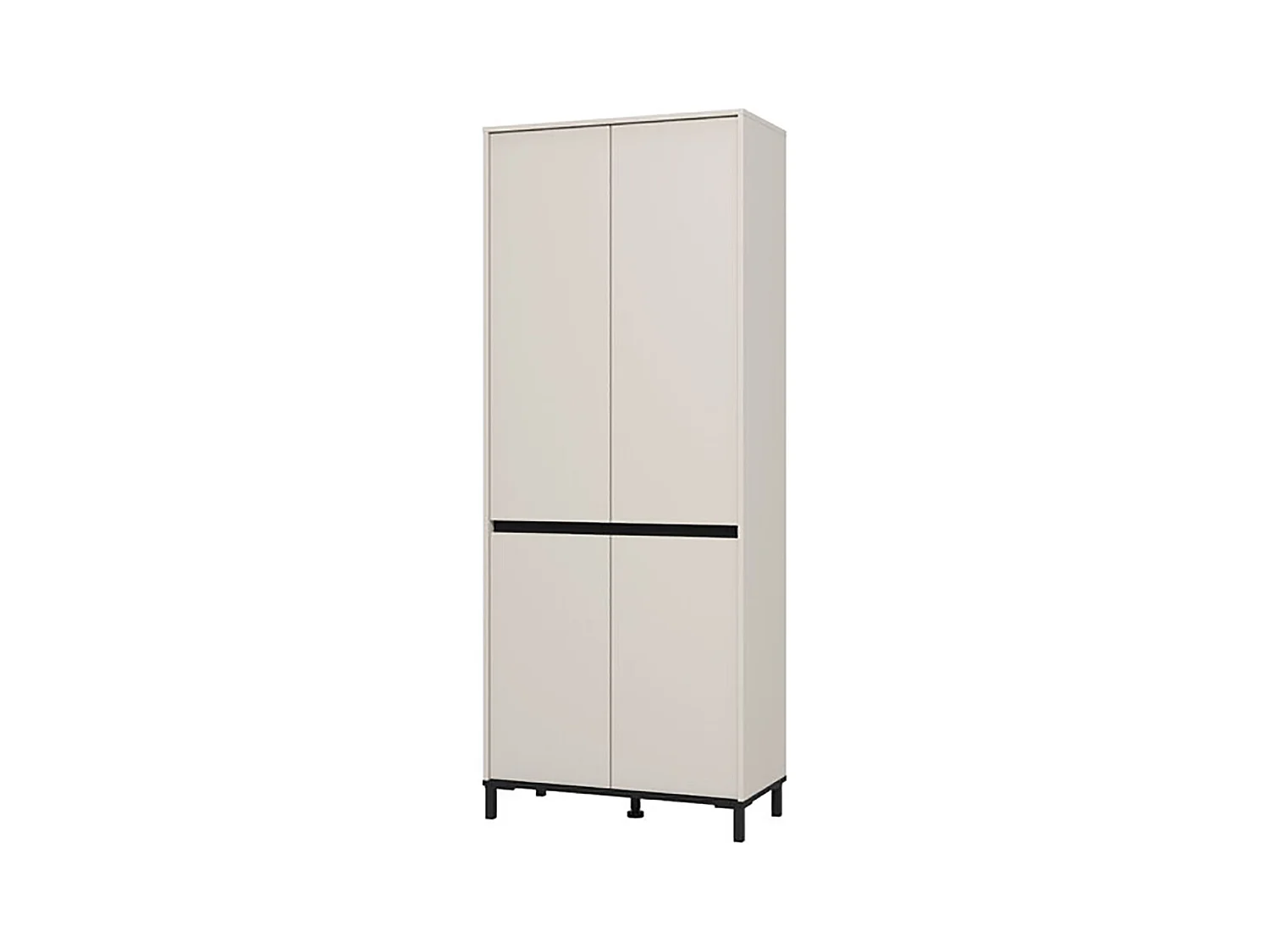 Armoire de rangement multi usage couleur blanc - Longueur 80 x profondeur 40 x hauteur 205.5 cm