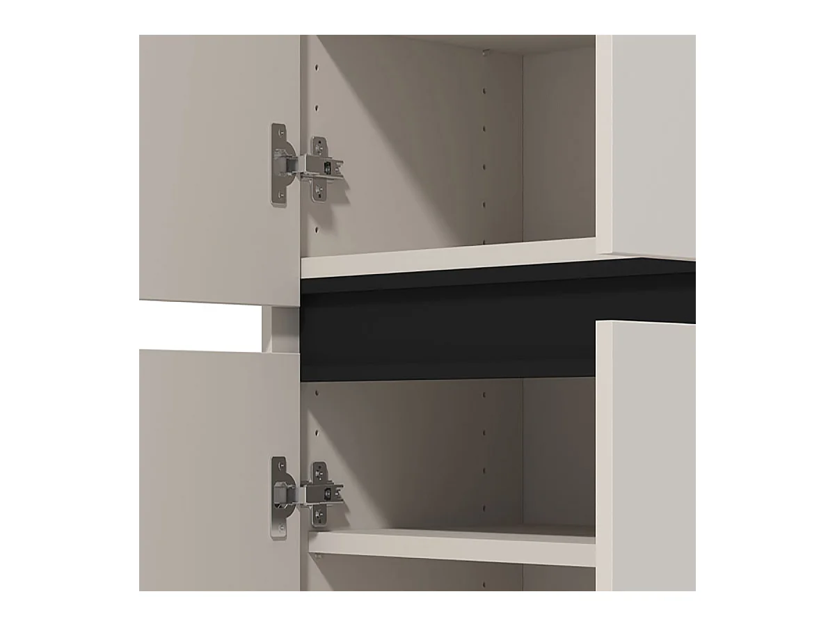 Armoire de rangement multi usage couleur blanc - Longueur 80 x profondeur 40 x hauteur 205.5 cm