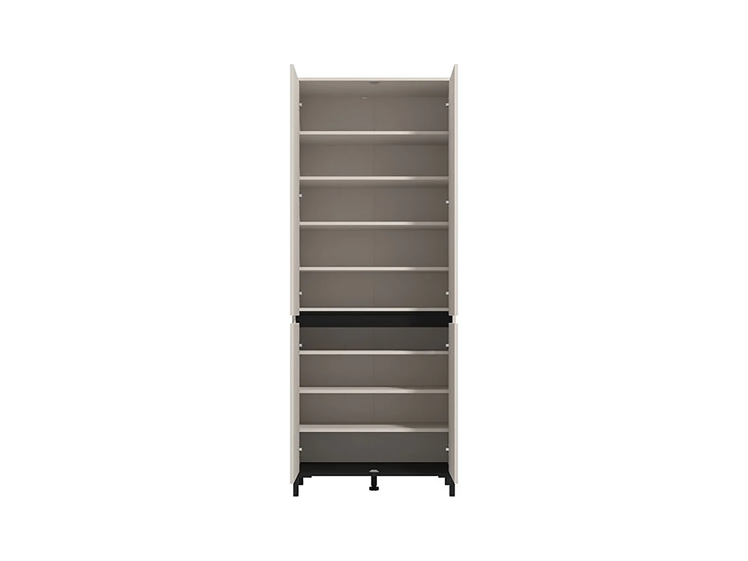 Armoire de rangement multi usage couleur blanc - Longueur 80 x profondeur 40 x hauteur 205.5 cm