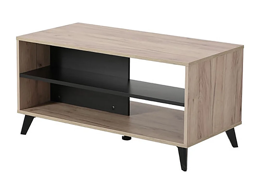 Ensemble salon avec 2 vitrines, meuble TV, buffet et table basse couleur chêne gris