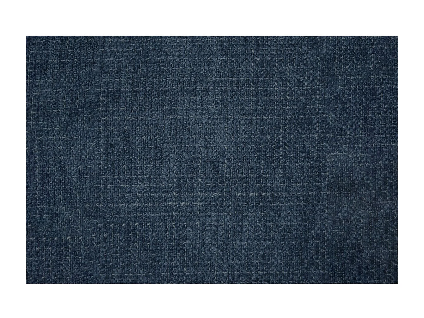 Lit 150x200cm avec tête de lit capitonnée tissu et sommier kit Bleu - Hauteur totale : 29cm