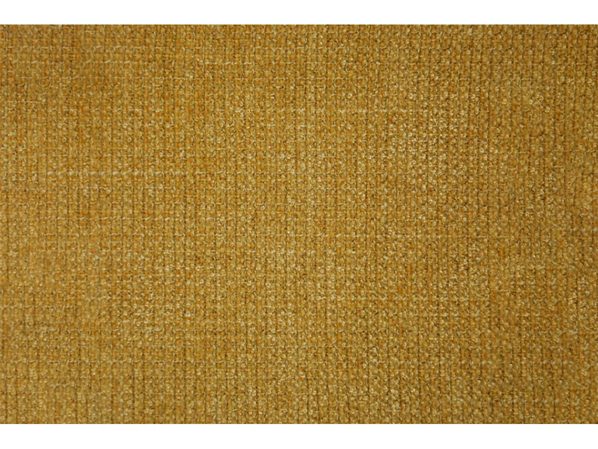 Lit coffre 140x190cm avec tête de lit lignes Tissu Jaune - Hauteur totale : 39cm