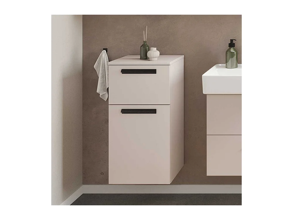 Badezimmerschrank Badschrank mit Vierfußgestell in Hellgrau