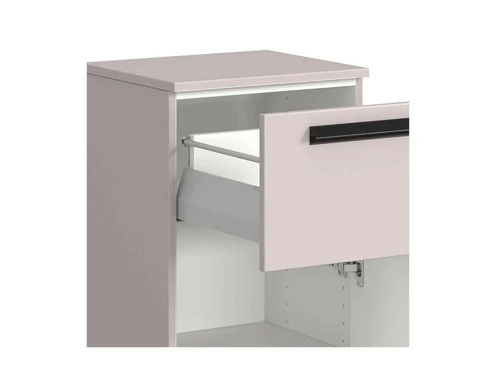 Badezimmerschrank Badschrank mit Vierfußgestell in Hellgrau