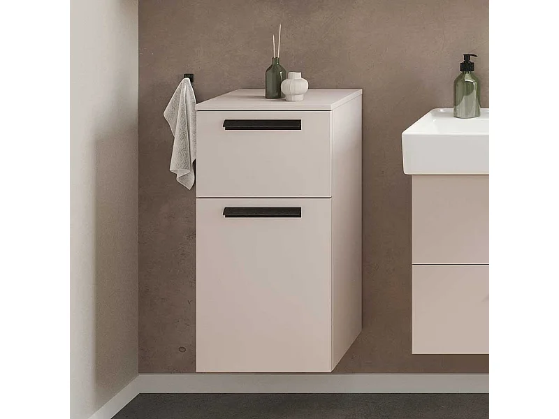 Badezimmerschrank Badschrank mit Vierfußgestell in Hellgrau