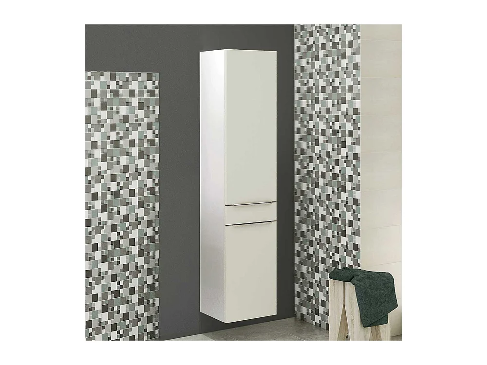 Badezimmerhochschrank in Weiß 180 cm hoch
