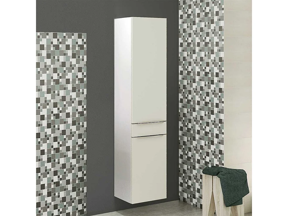 Badezimmerhochschrank in Weiß 180 cm hoch