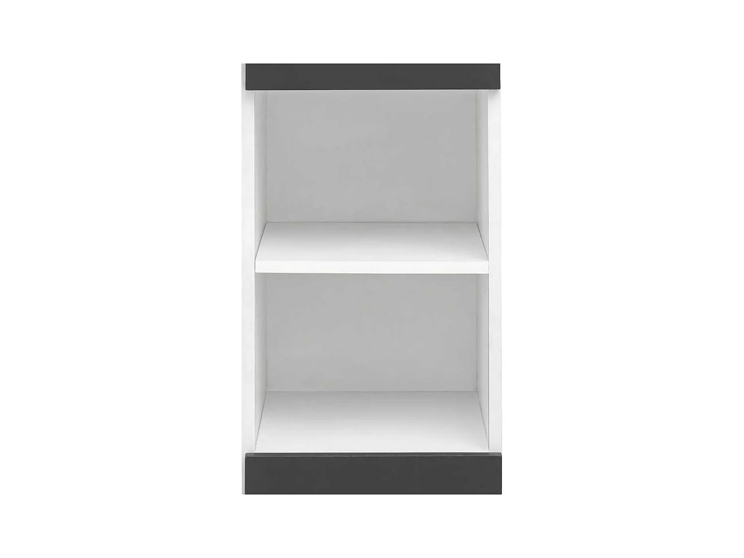 Hochschrank Badschrank mit Drehtüren in Anthrazit